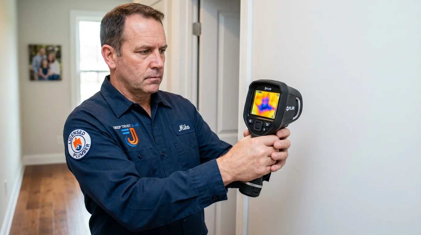 Thermal imaging leak detection by Johns Plumbing LLC in Maury